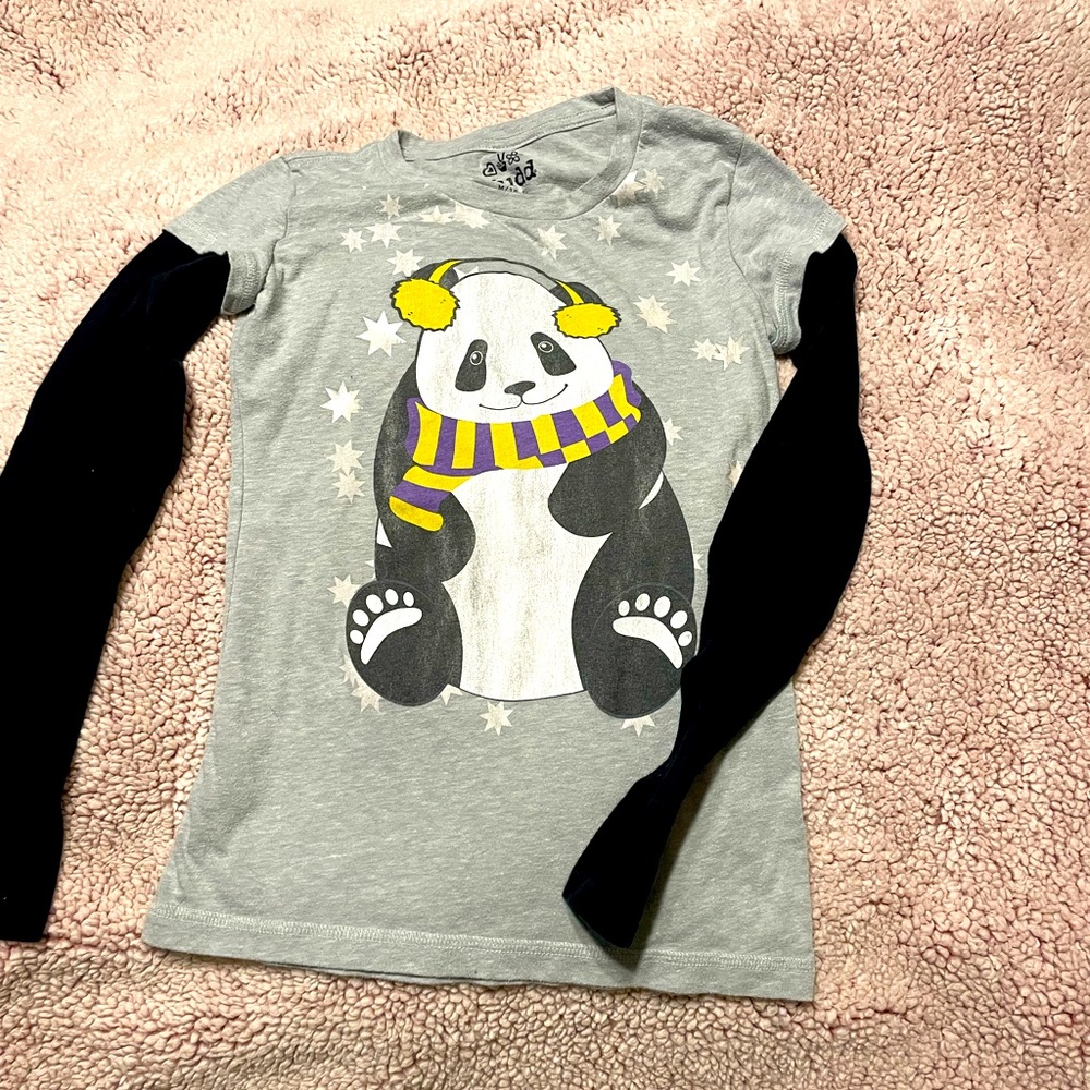 Two winter themed kids long sleeve shirts